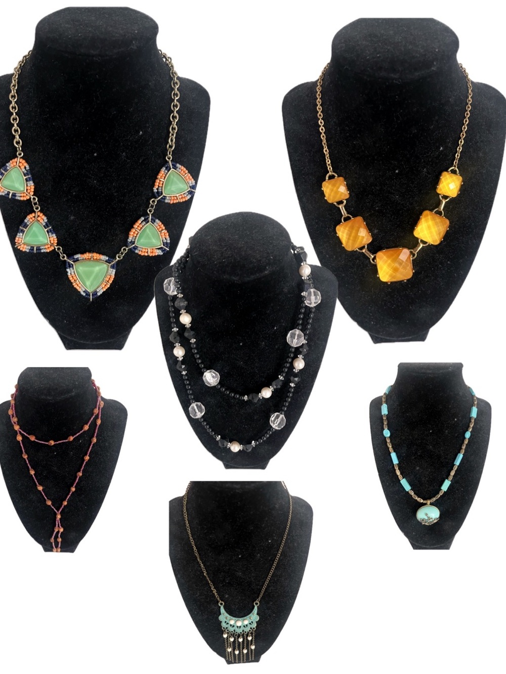 LOT of Costume Jewelry - Six (6) Necklaces